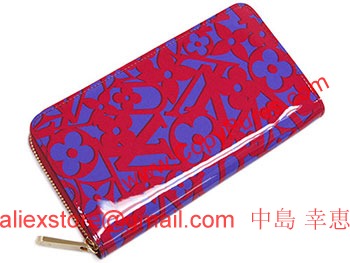 ルイヴィトンコピーヴィトン　ヴェルニ　スウィートモノグラム　ラウンドジップ長財布　ジッピーウォレット　ローズアンディアン　M90123